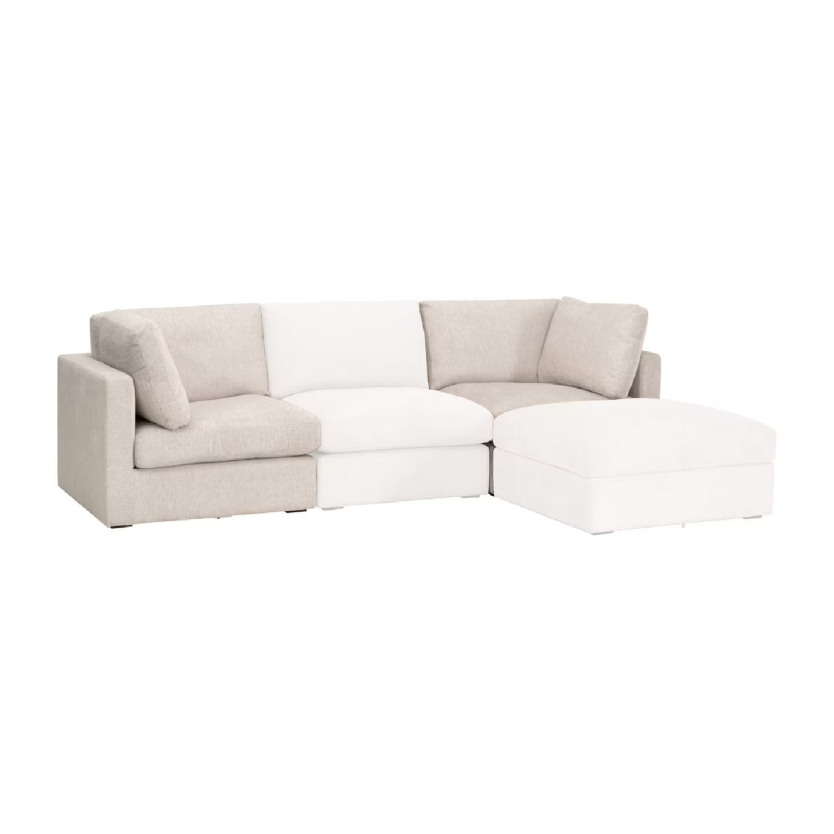 Modern European furniture - Beige Modular Sofa Chair - www.oroa.com