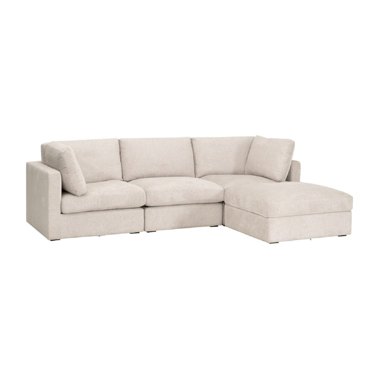 Modern European furniture - Beige Modular Sofa Chair - www.oroa.com