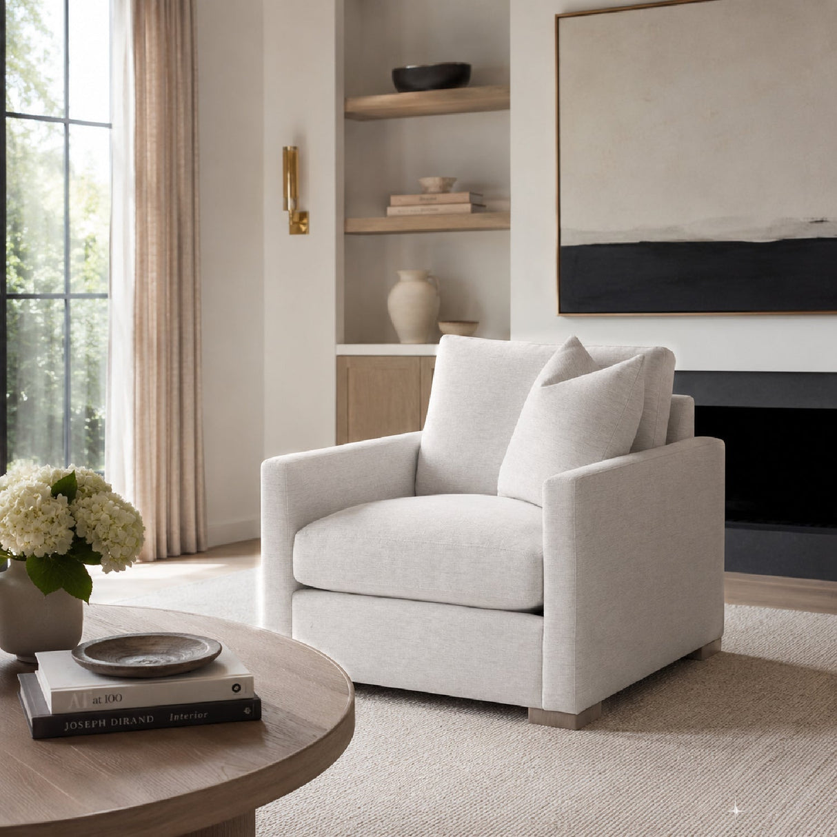 Slim-Armed Sofa Chair | Living Essentials Clara – alternate view 12