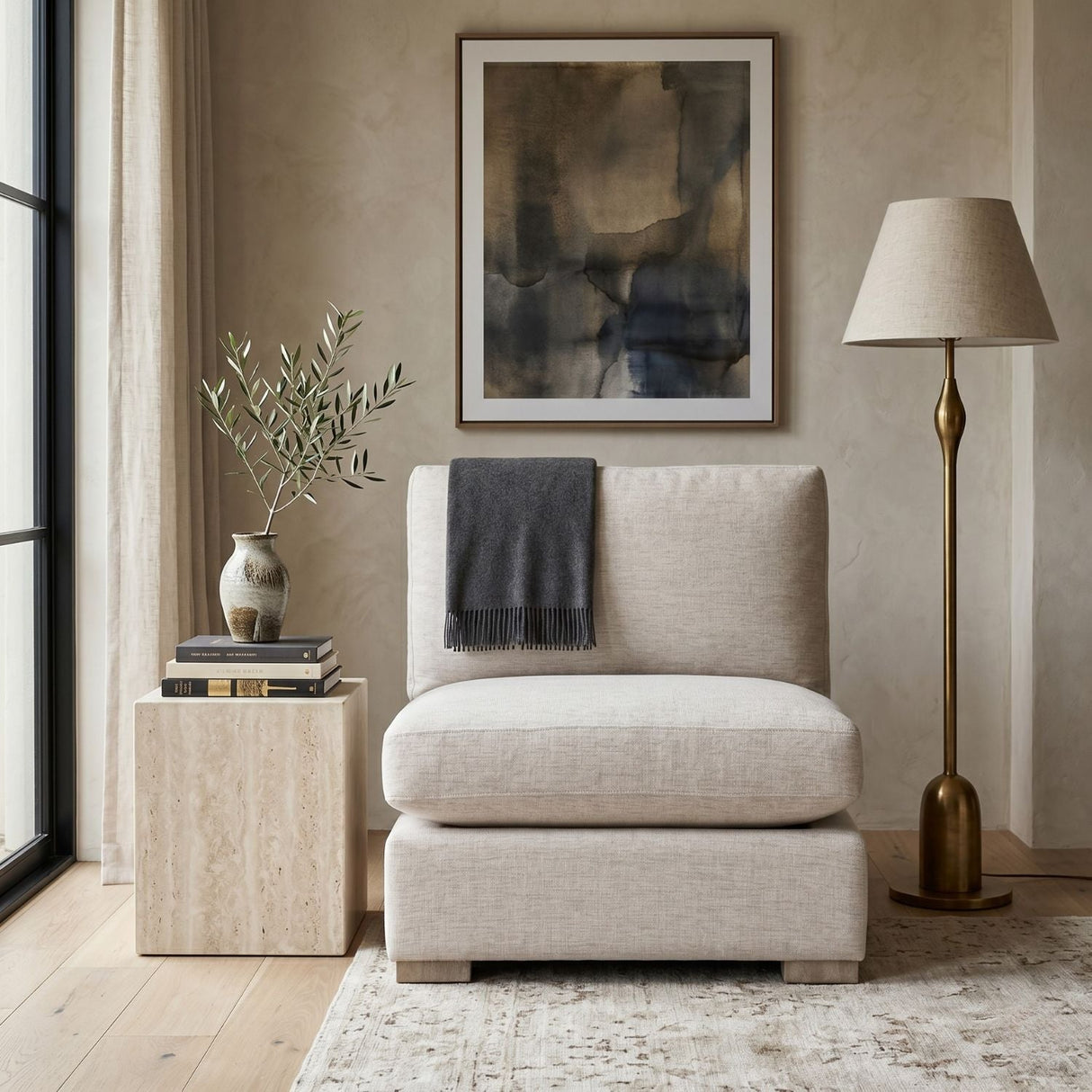 Gray Modular Sofa | Living Essentials Clara – alternate view 10