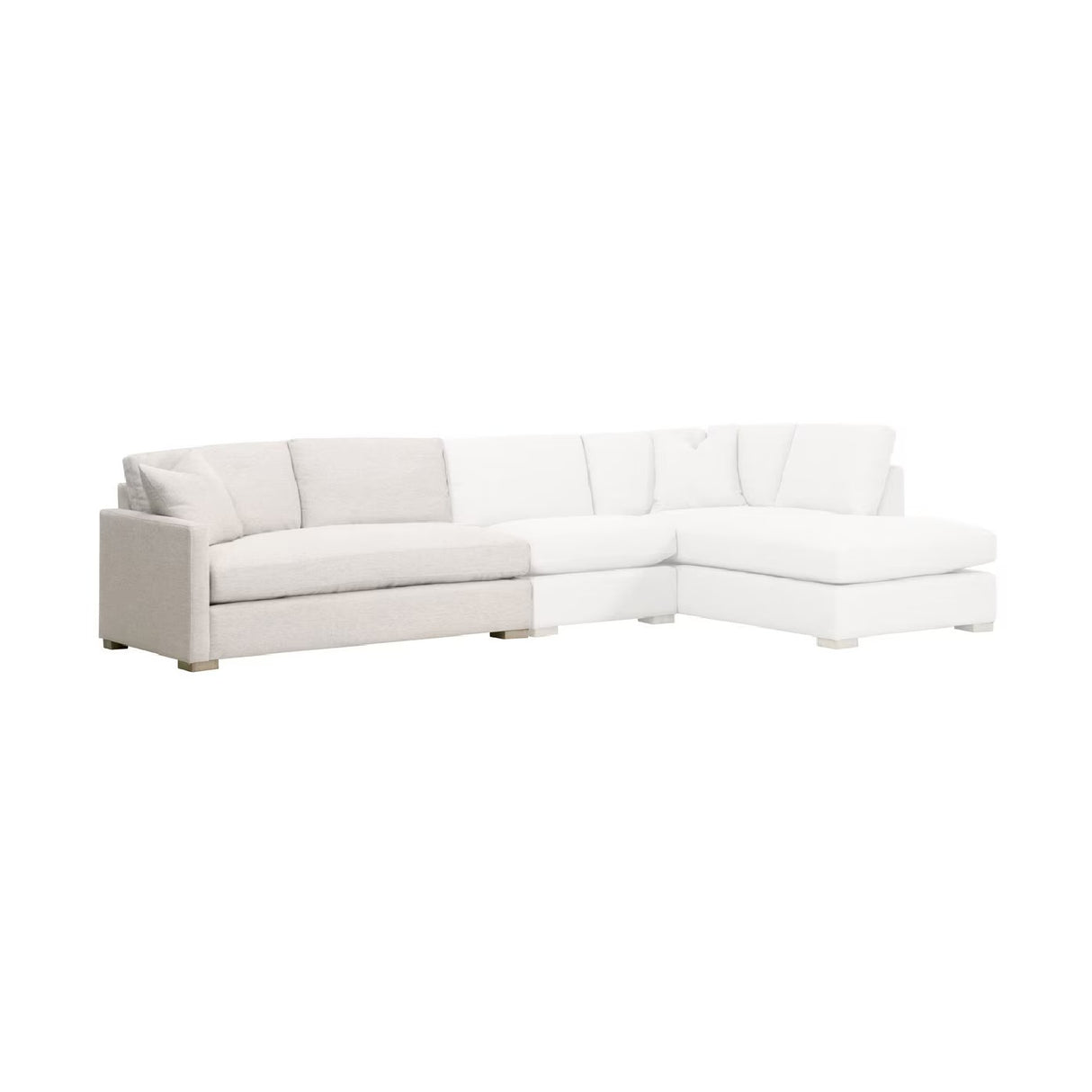 Gray Modular 2-Seater Sofa | Living Essentials Clara – alternate view 13