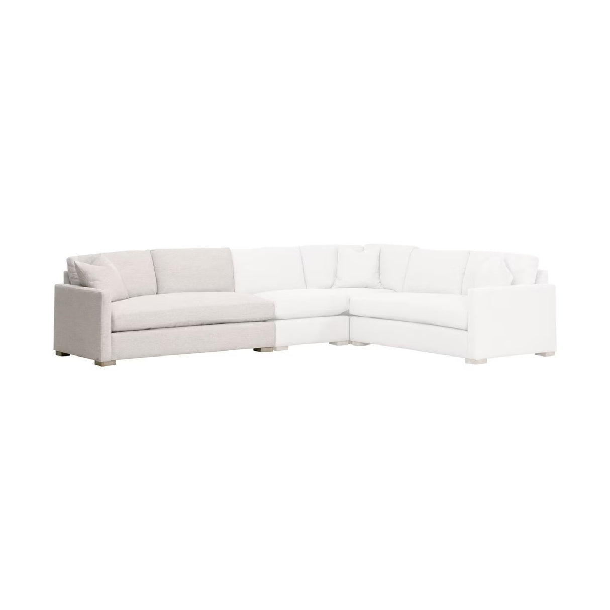 Gray Modular 2-Seater Sofa | Living Essentials Clara – alternate view 14