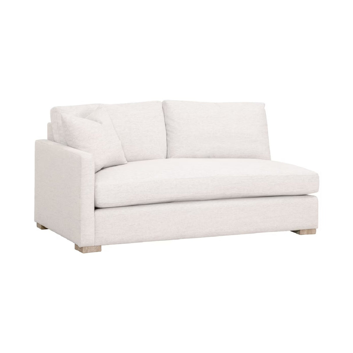 Gray Modular 2-Seater Sofa | Living Essentials Clara – rear view