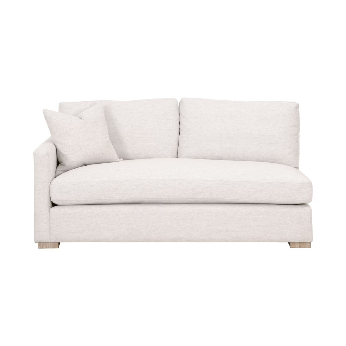 Gray Modular 2-Seater Sofa | Living Essentials Clara – front view