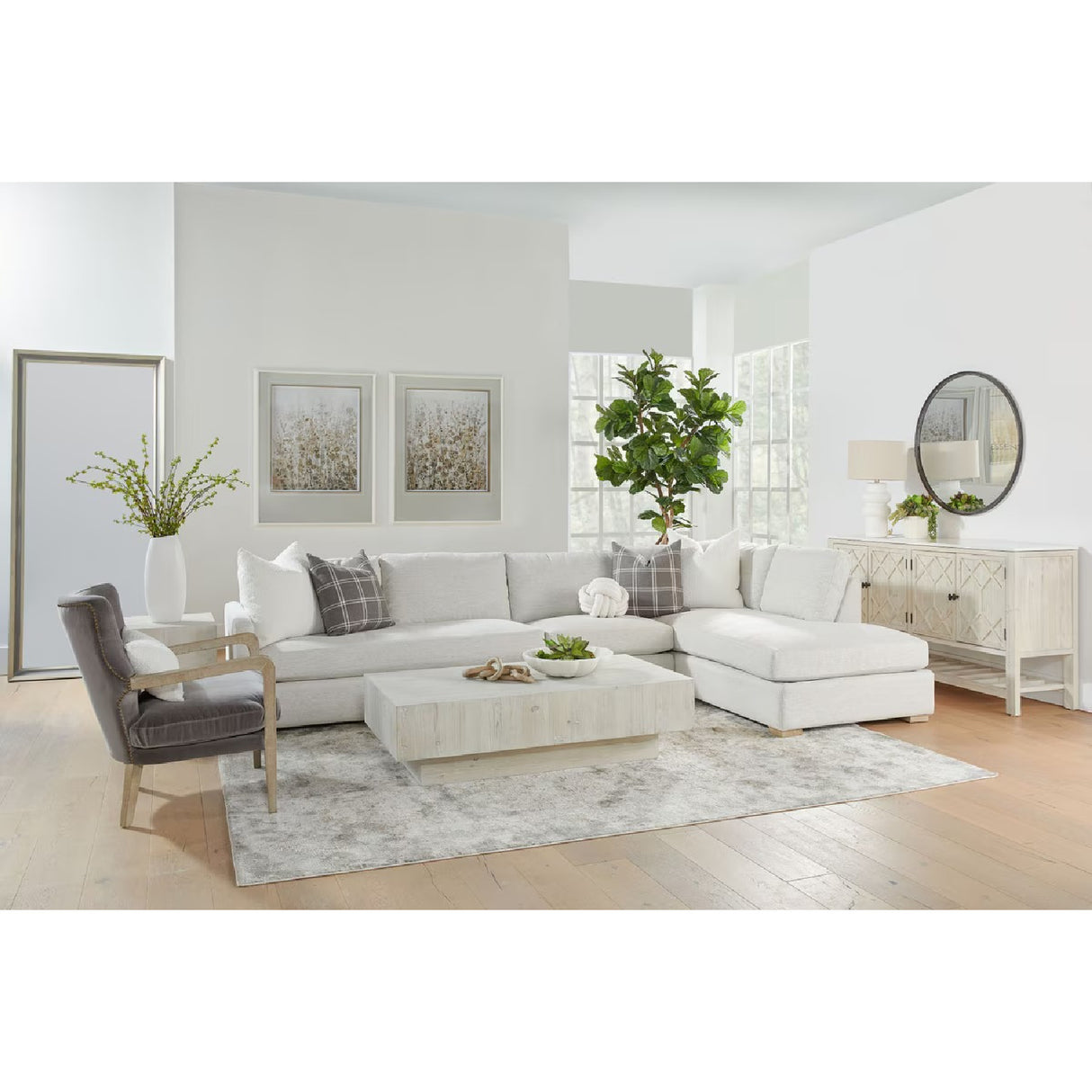 Gray Modular 2-Seater Sofa | Living Essentials Clara – alternate view 17