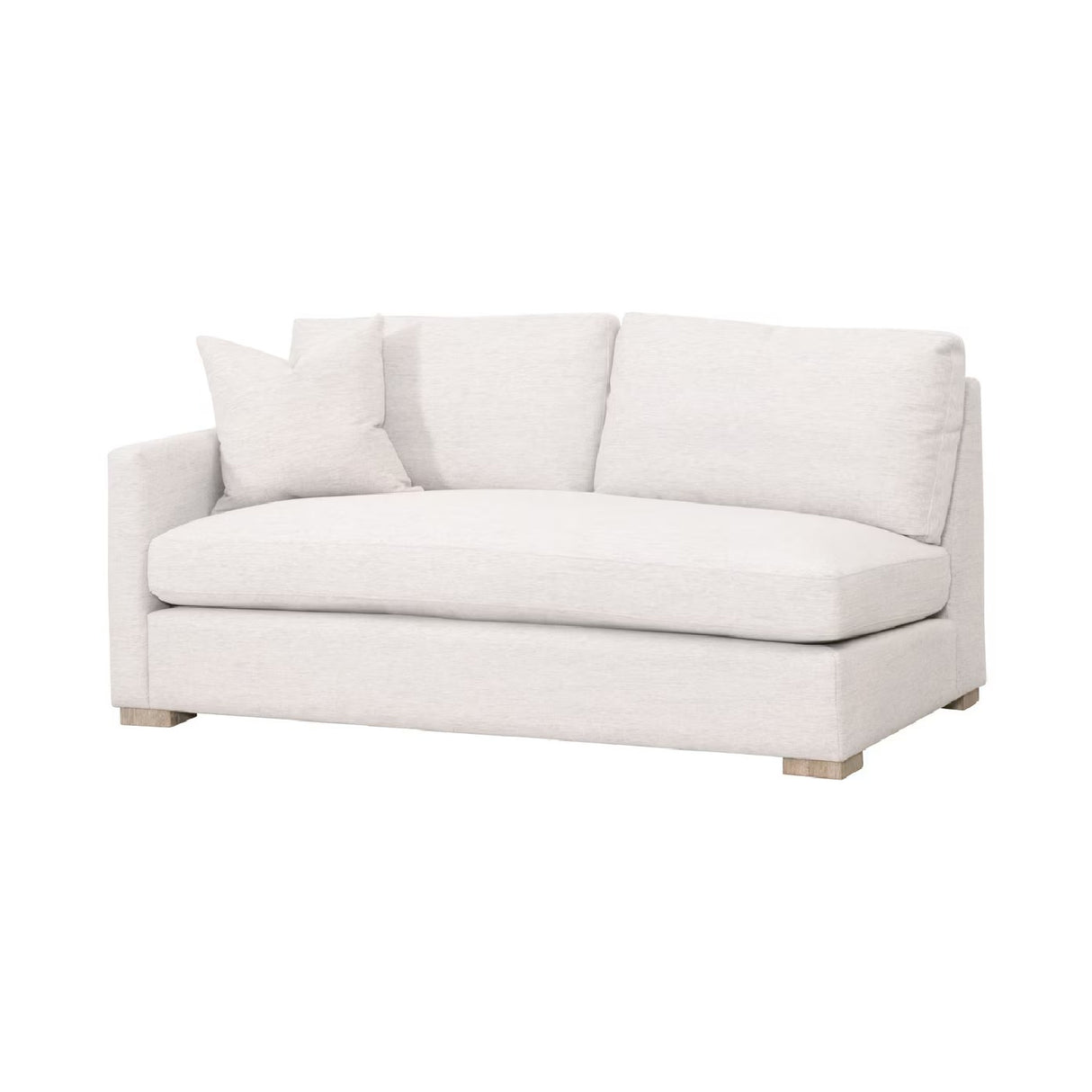Gray Modular 2-Seater Sofa | Living Essentials Clara – side view