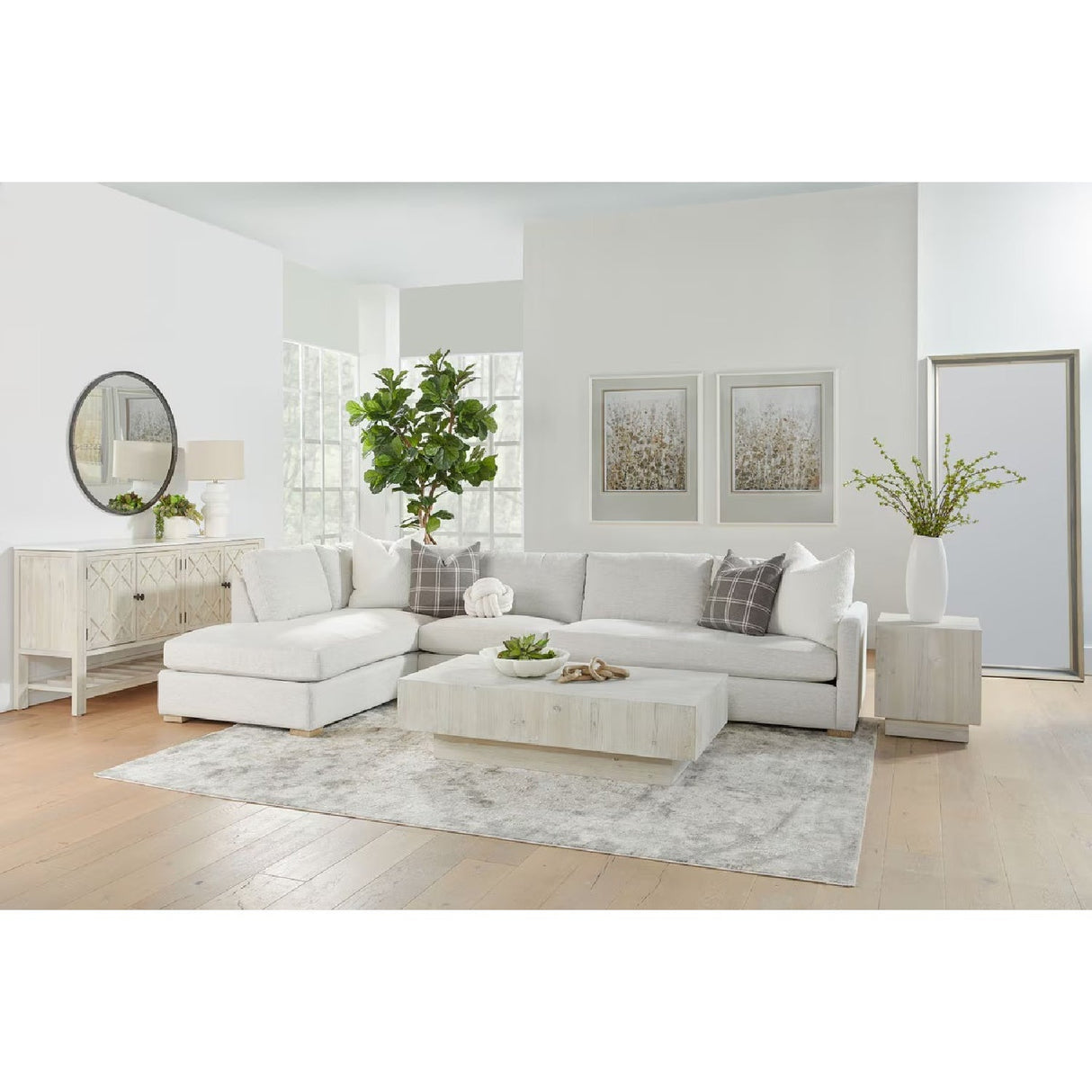 Gray Modular 2-Seater Sofa | Living Essentials Clara – alternate view 33