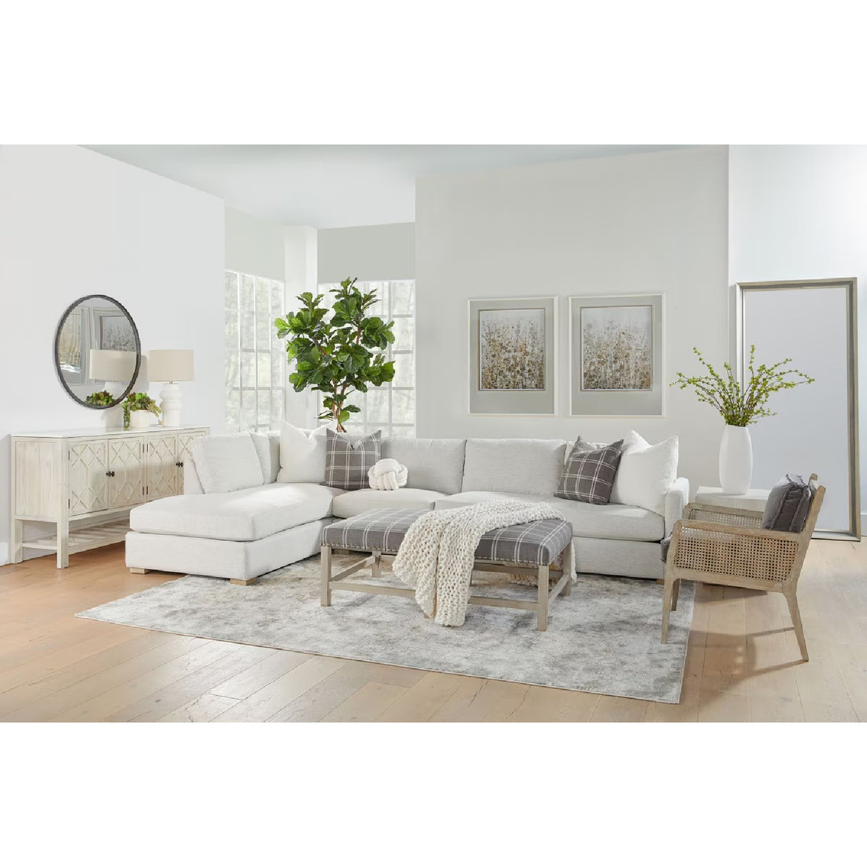 Gray Modular 2-Seater Sofa | Living Essentials Clara – alternate view 34
