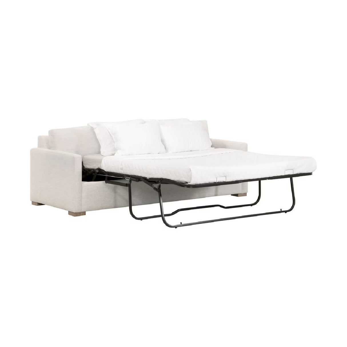 Modern European furniture - Gray Slim-Armed Queen Sleeper Sofa - www.oroa.com