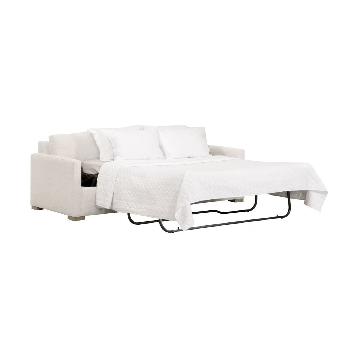 Modern European furniture - Gray Slim-Armed Queen Sleeper Sofa - www.oroa.com
