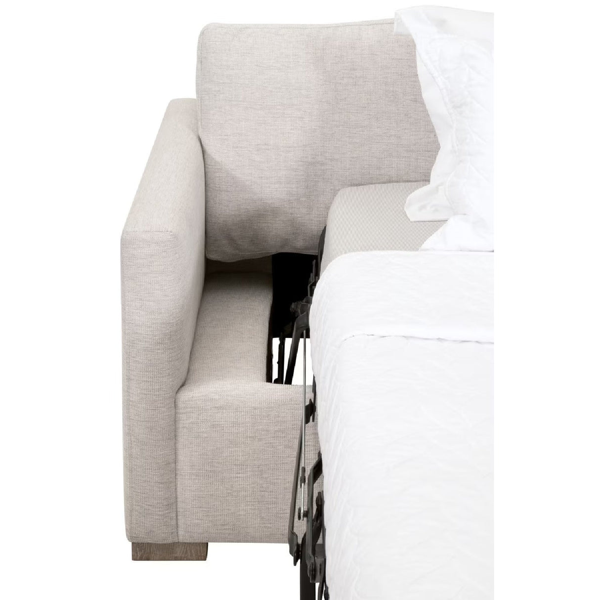 Modern European furniture - Gray Slim-Armed Queen Sleeper Sofa - www.oroa.com