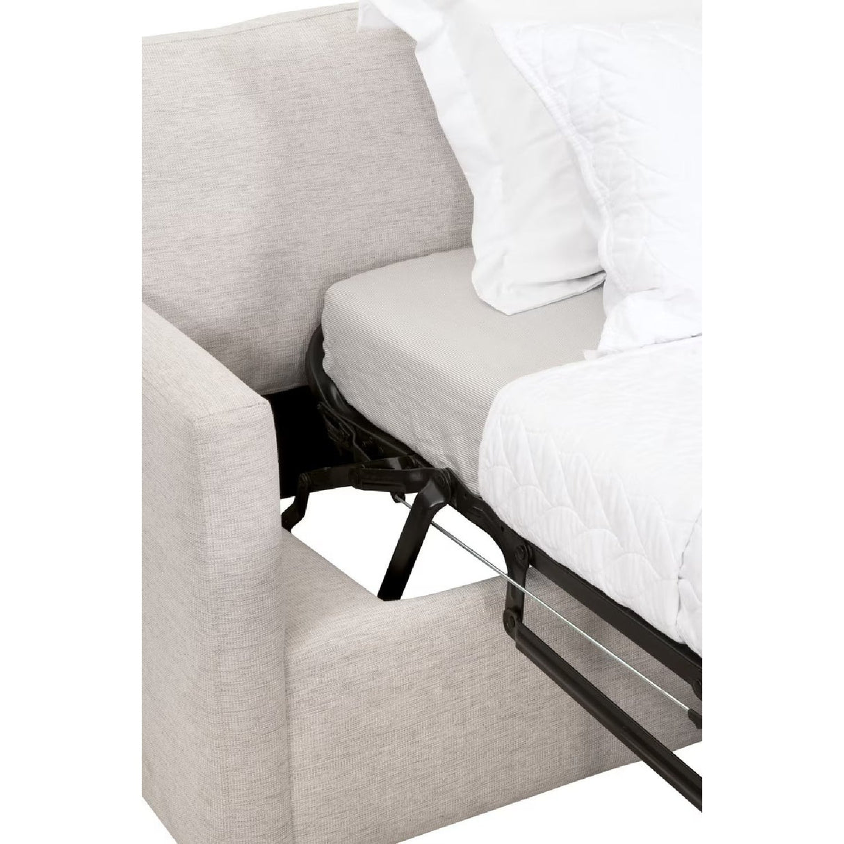 Modern European furniture - Gray Slim-Armed Queen Sleeper Sofa - www.oroa.com