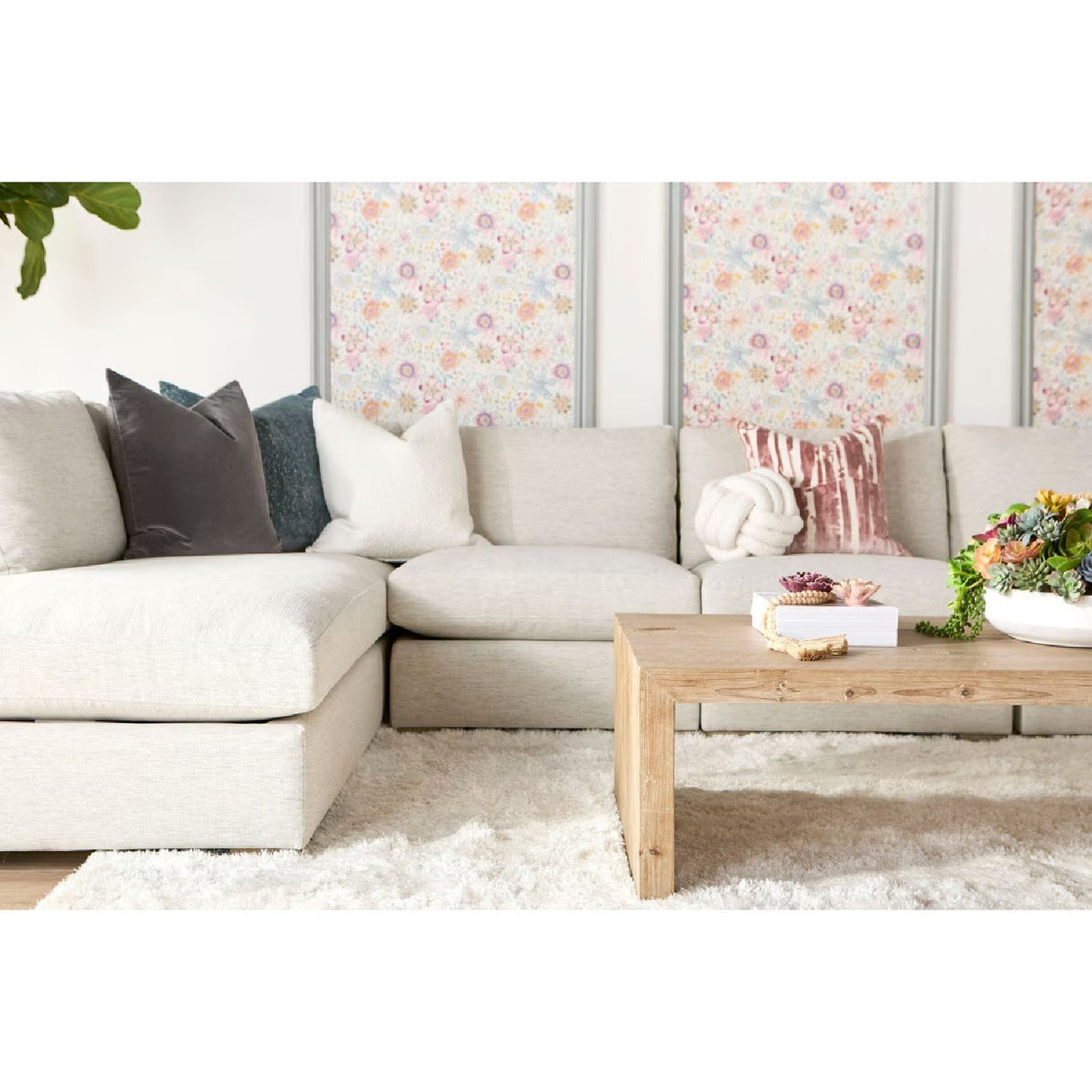 Gray Modular Chaise Lounge | Living Essentials Clara – alternate view 28
