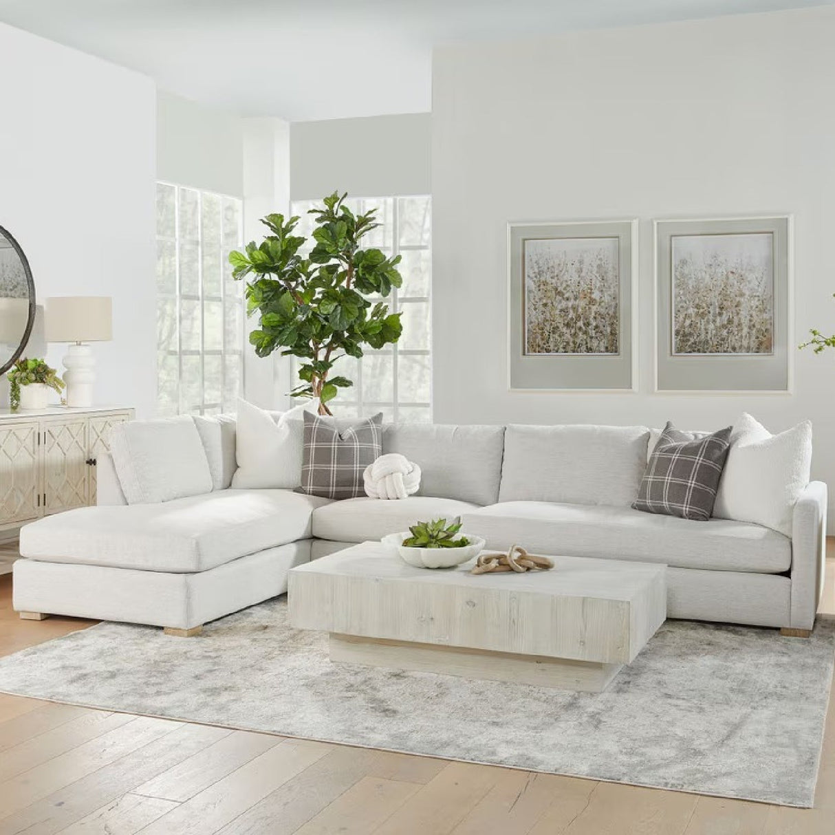 Gray Modular Chaise Lounge | Living Essentials Clara – alternate view 17