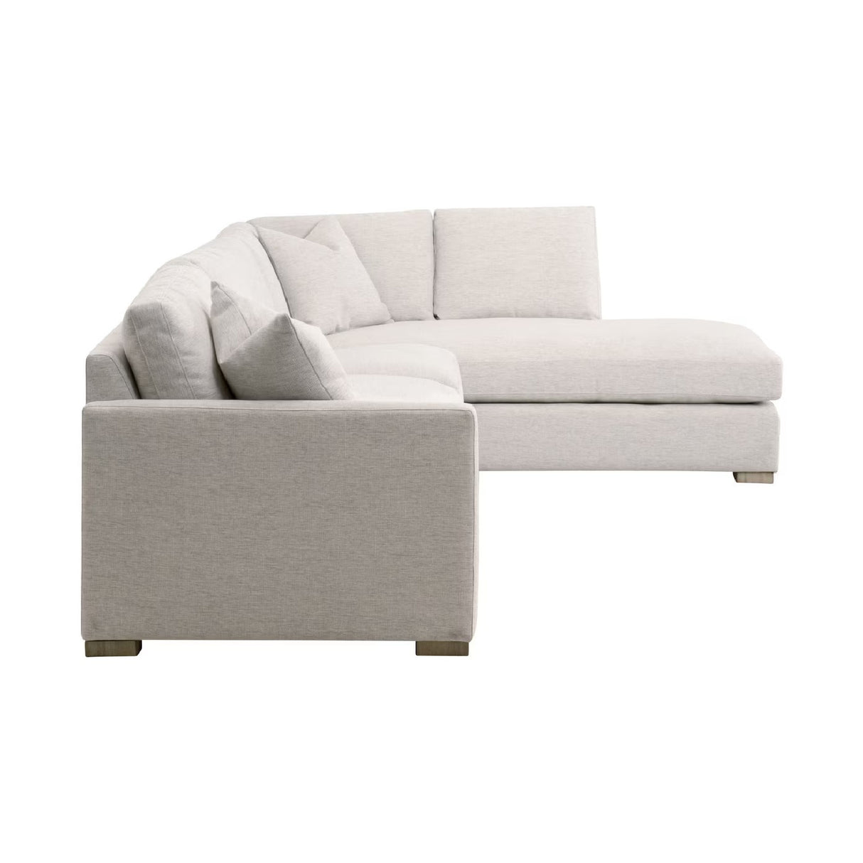 Gray Modular Chaise Lounge | Living Essentials Clara – alternate view 11