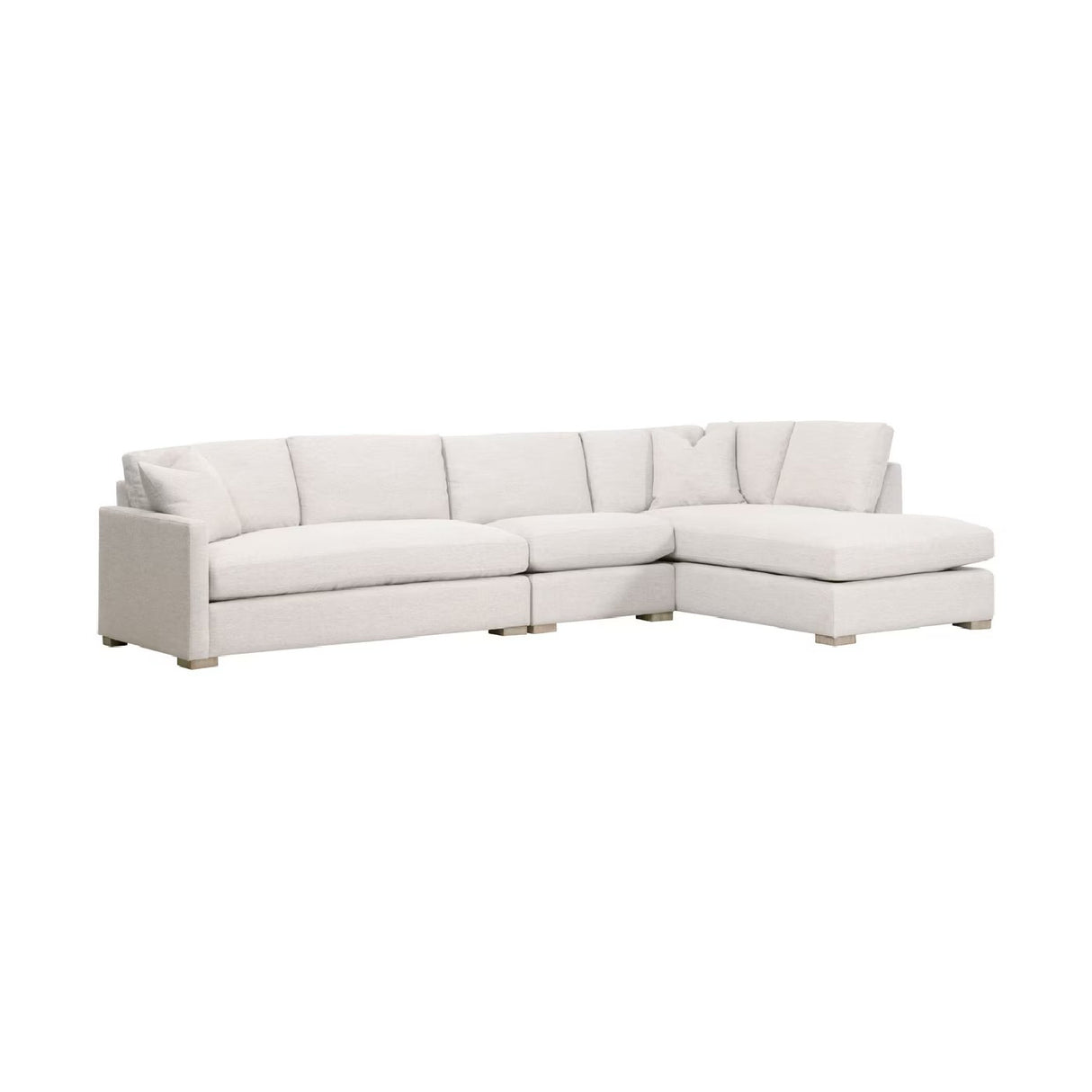 Gray Modular Chaise Lounge | Living Essentials Clara – alternate view 7