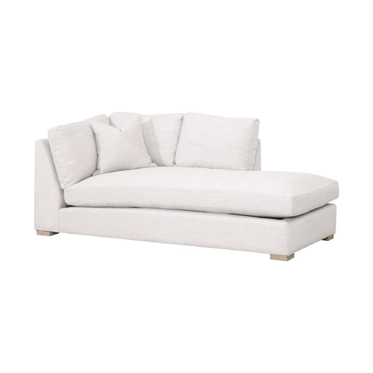 Gray Modular Chaise Lounge | Living Essentials Clara – side view