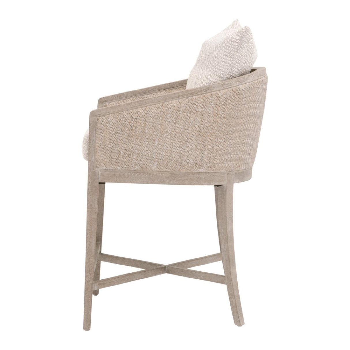 Modern European furniture - Cane Wrapped Counter Stool - www.oroa.com