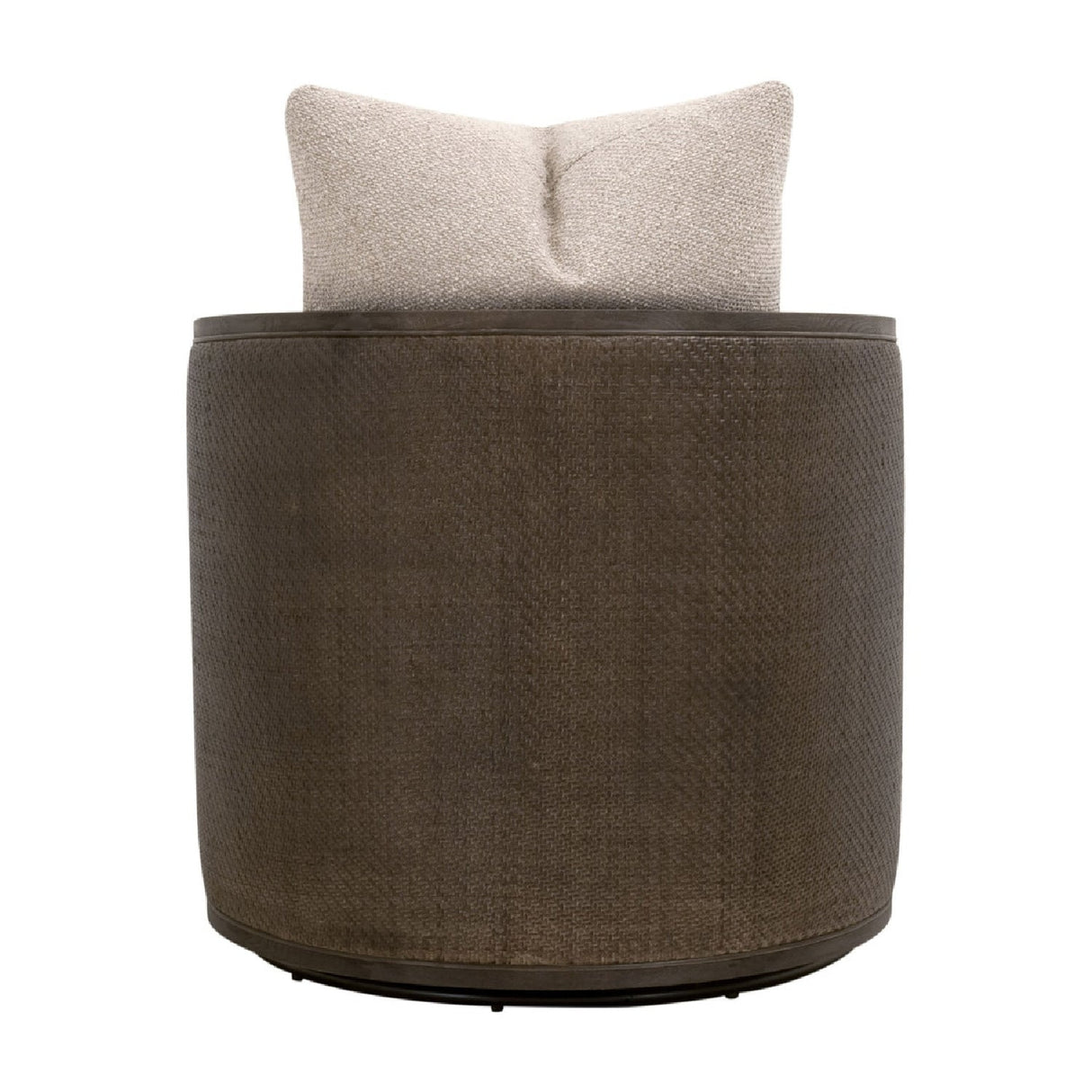 Curved Oak Swivel Club Chair | Living Essentials McGuire – alternate view 42