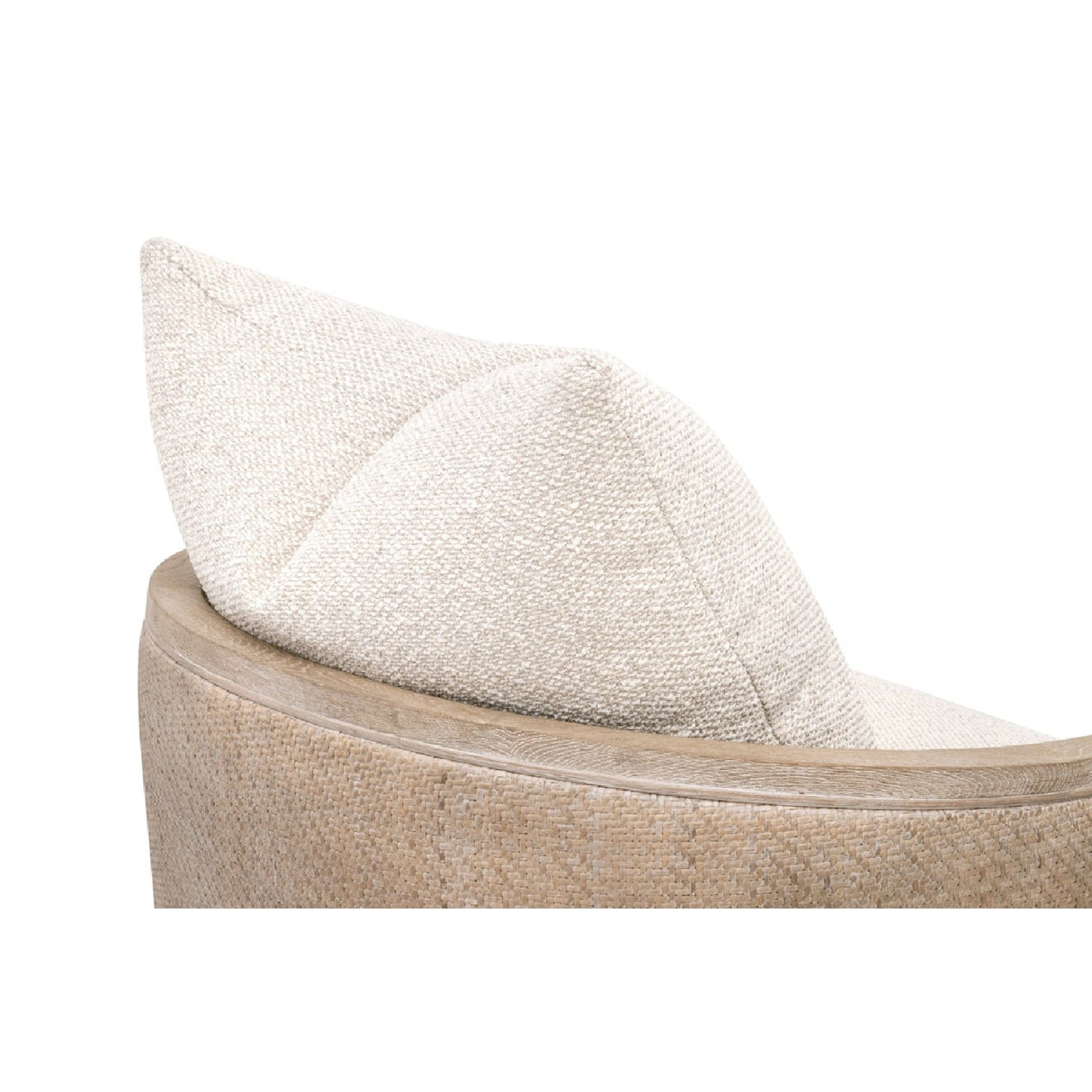 Curved Oak Swivel Club Chair | Living Essentials McGuire – alternate view 34