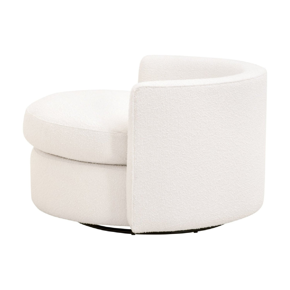 Round Petite Swivel Sofa | Living Essentials Lourne – alternate view 12