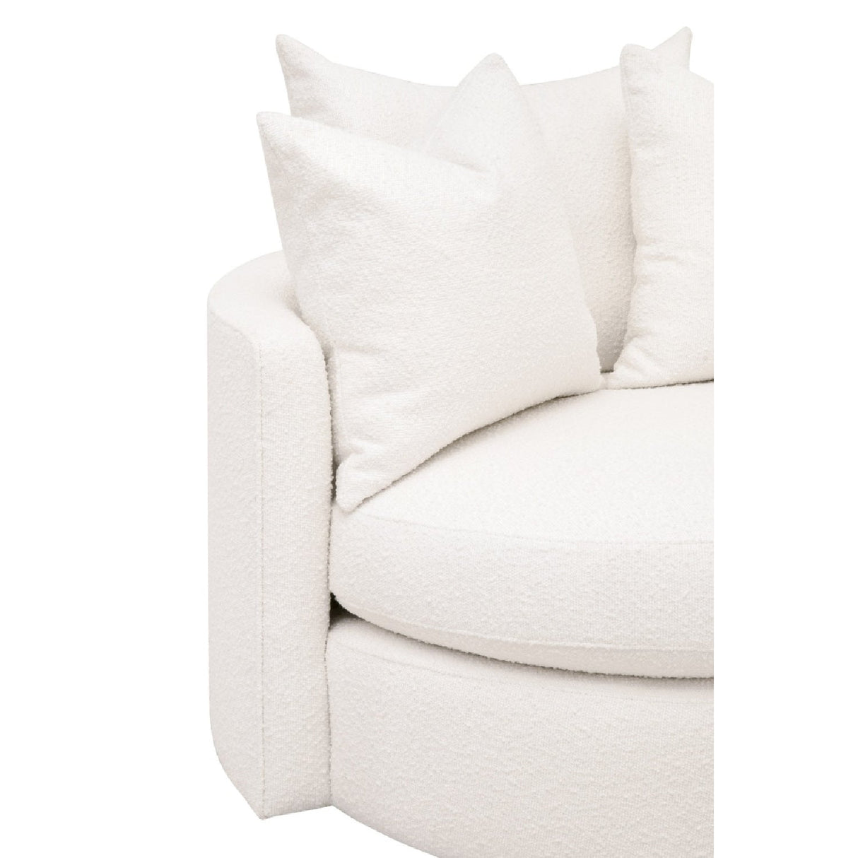 Round Petite Swivel Sofa | Living Essentials Lourne – alternate view 15