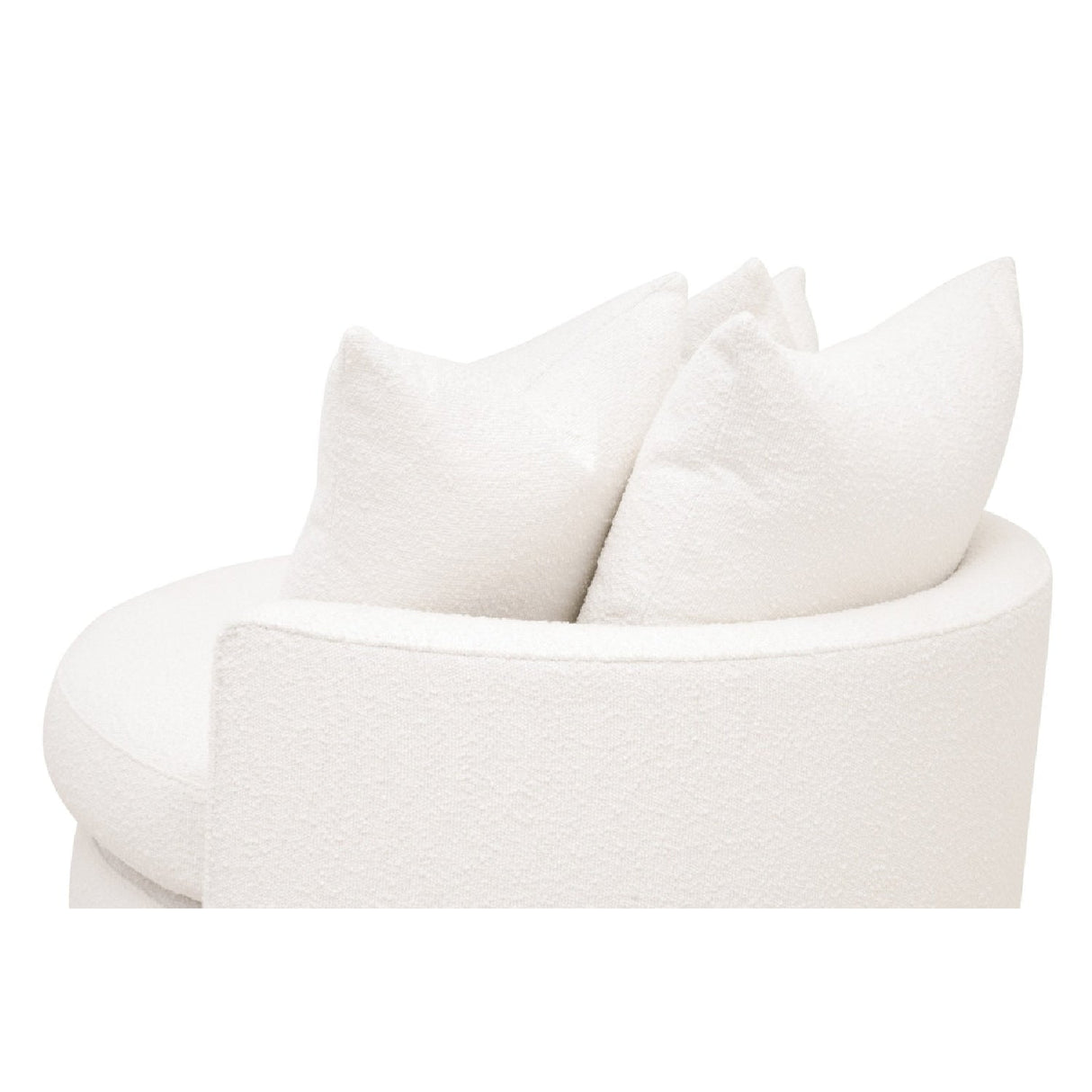 Round Petite Swivel Sofa | Living Essentials Lourne – alternate view 17