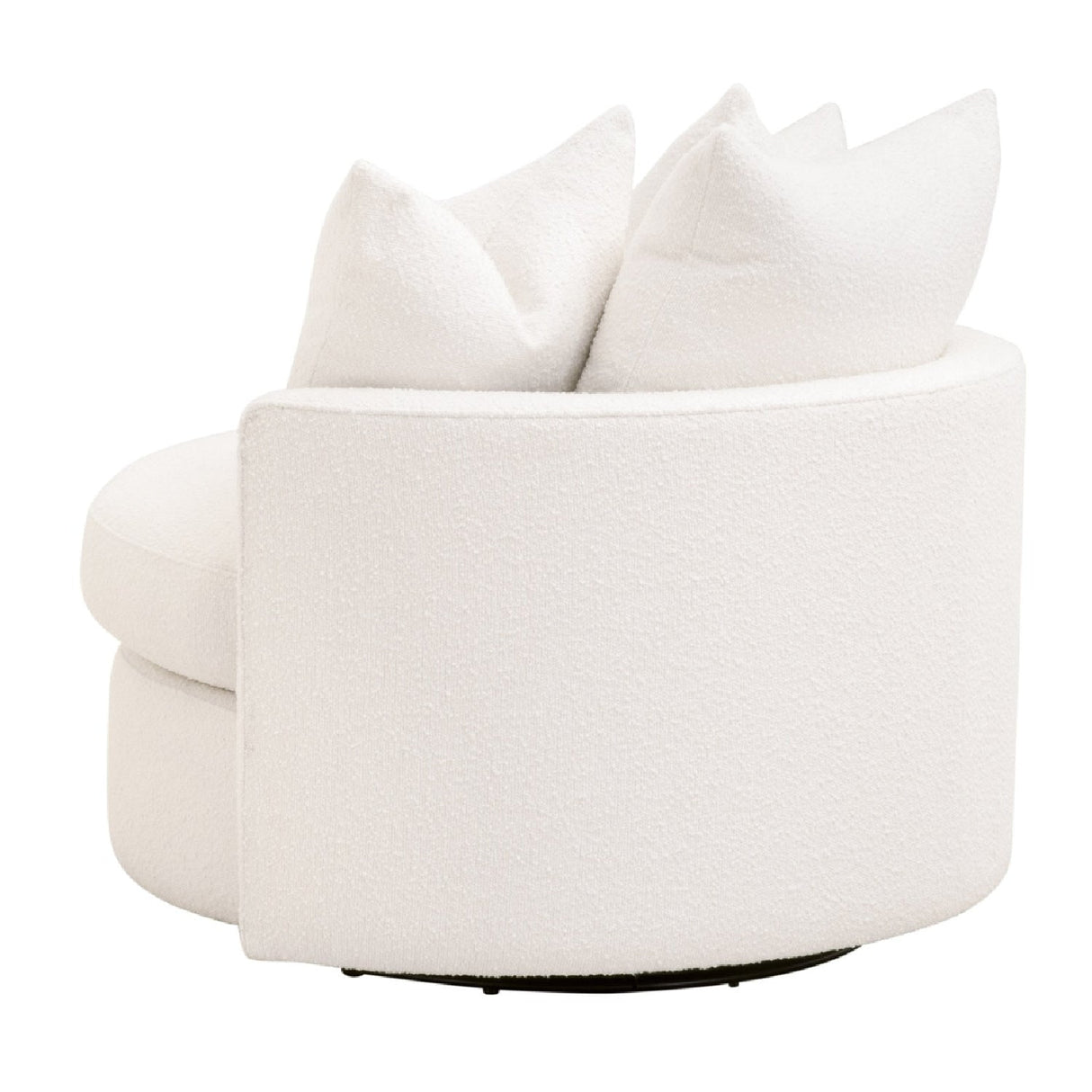 Round Petite Swivel Sofa | Living Essentials Lourne – alternate view 5