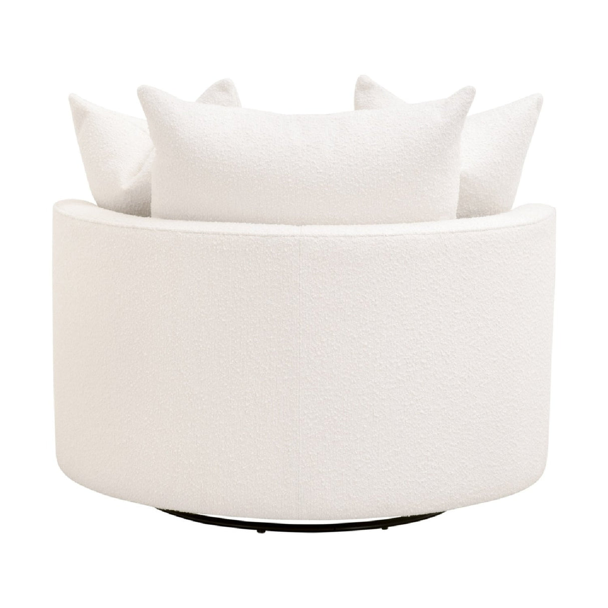 Round Petite Swivel Sofa | Living Essentials Lourne – alternate view 6