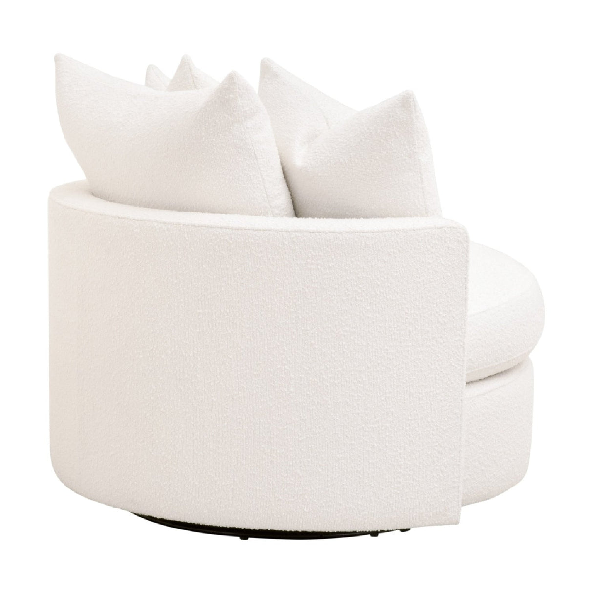 Round Petite Swivel Sofa | Living Essentials Lourne – alternate view 7