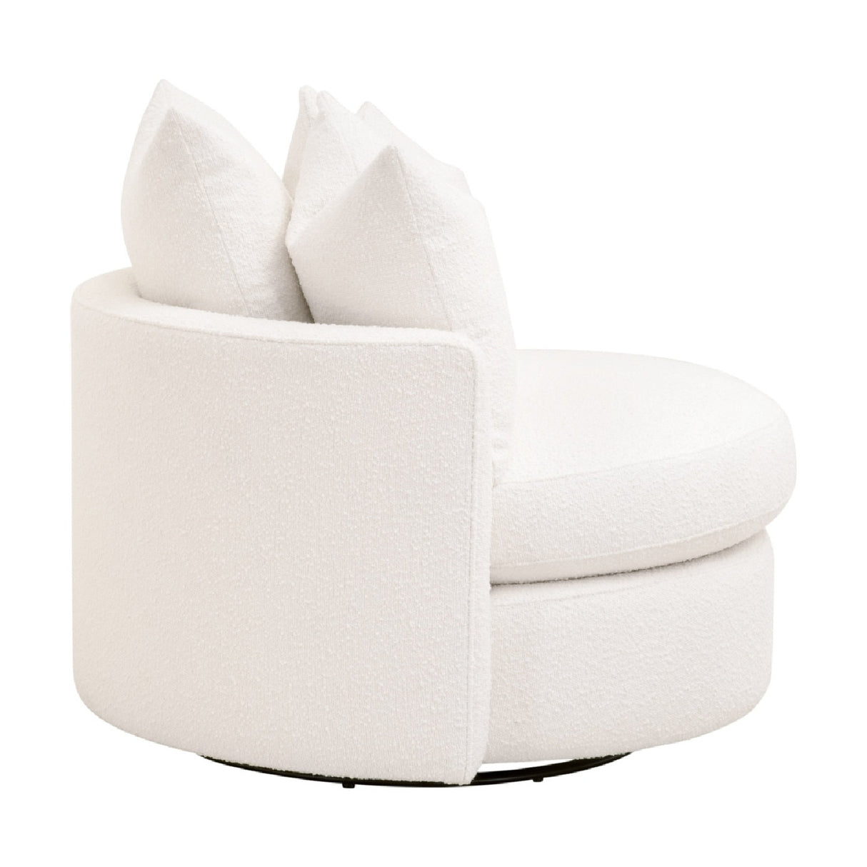 Round Petite Swivel Sofa | Living Essentials Lourne – alternate view 8