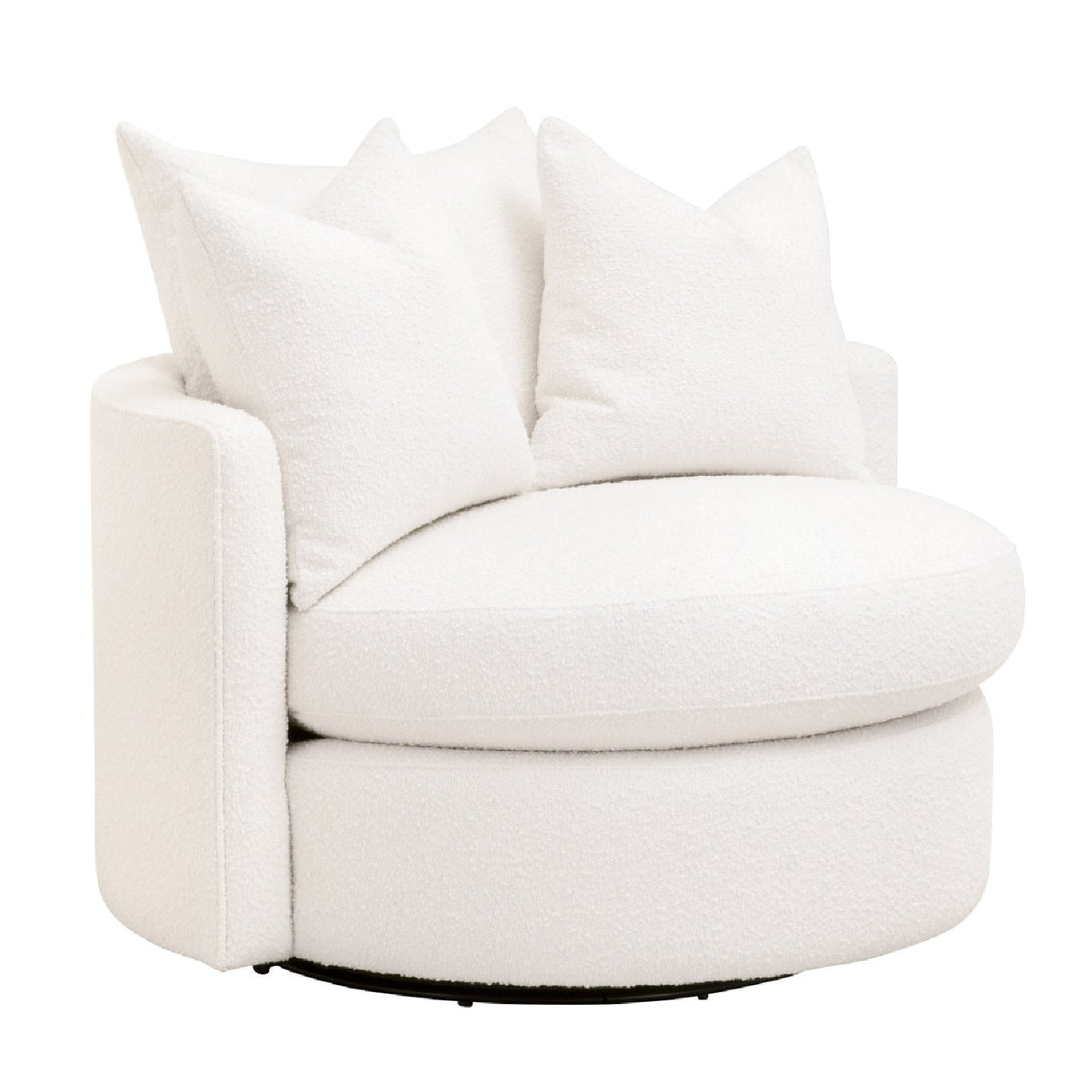 Round Petite Swivel Sofa | Living Essentials Lourne – alternate view 9