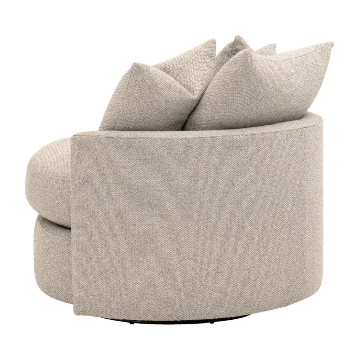 Round Petite Swivel Sofa | Living Essentials Lourne – alternate view 23