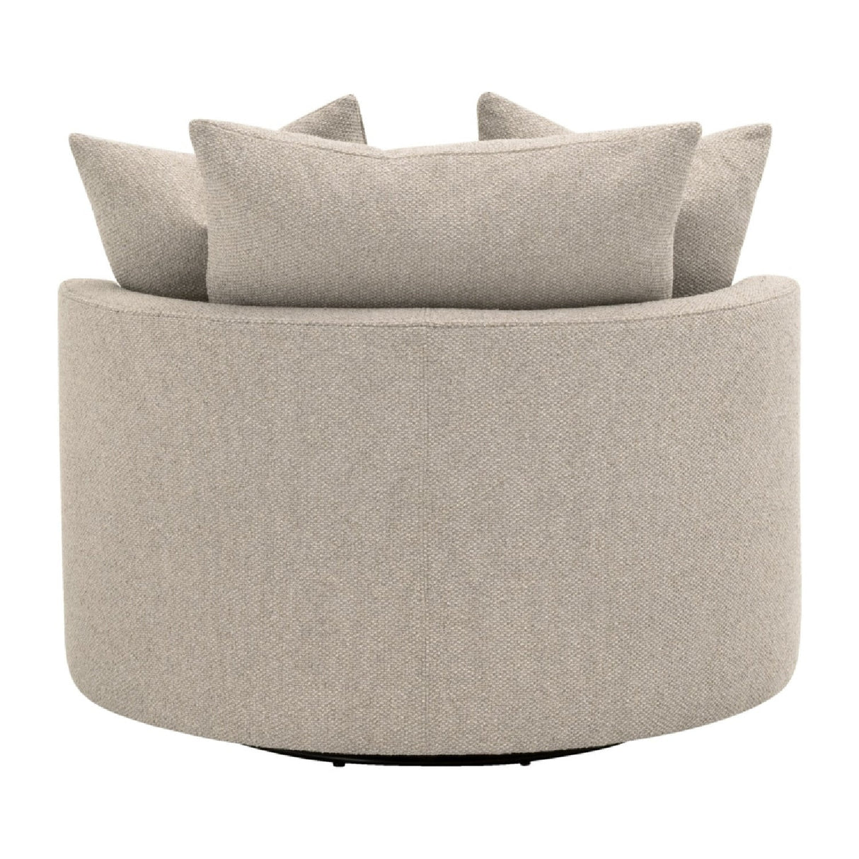 Round Petite Swivel Sofa | Living Essentials Lourne – alternate view 24