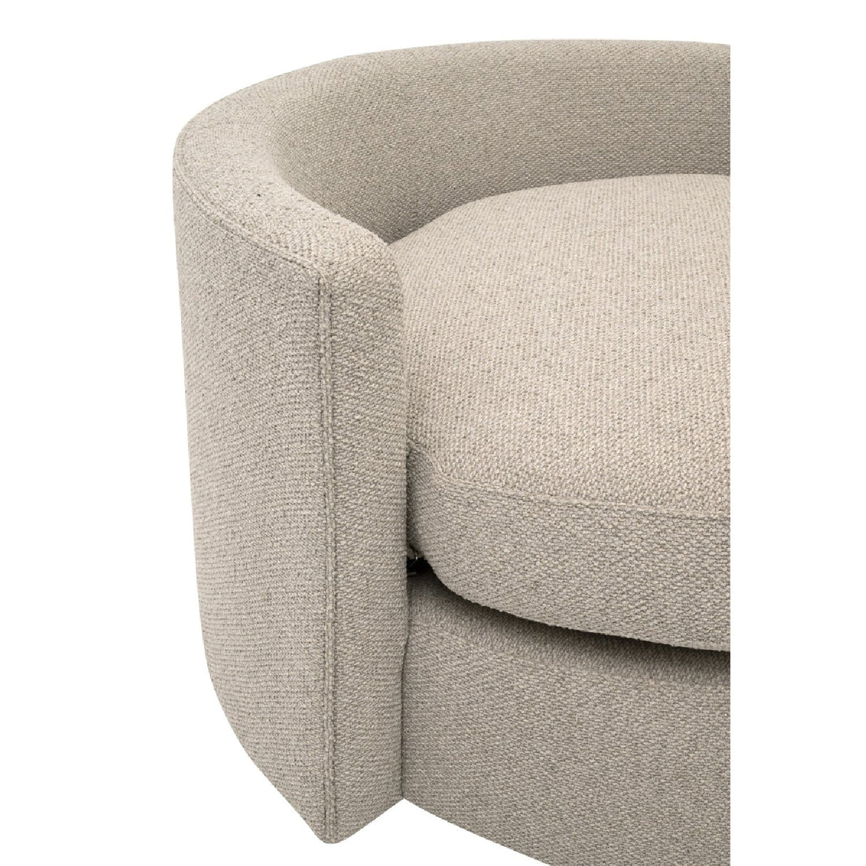 Round Petite Swivel Sofa | Living Essentials Lourne – alternate view 27