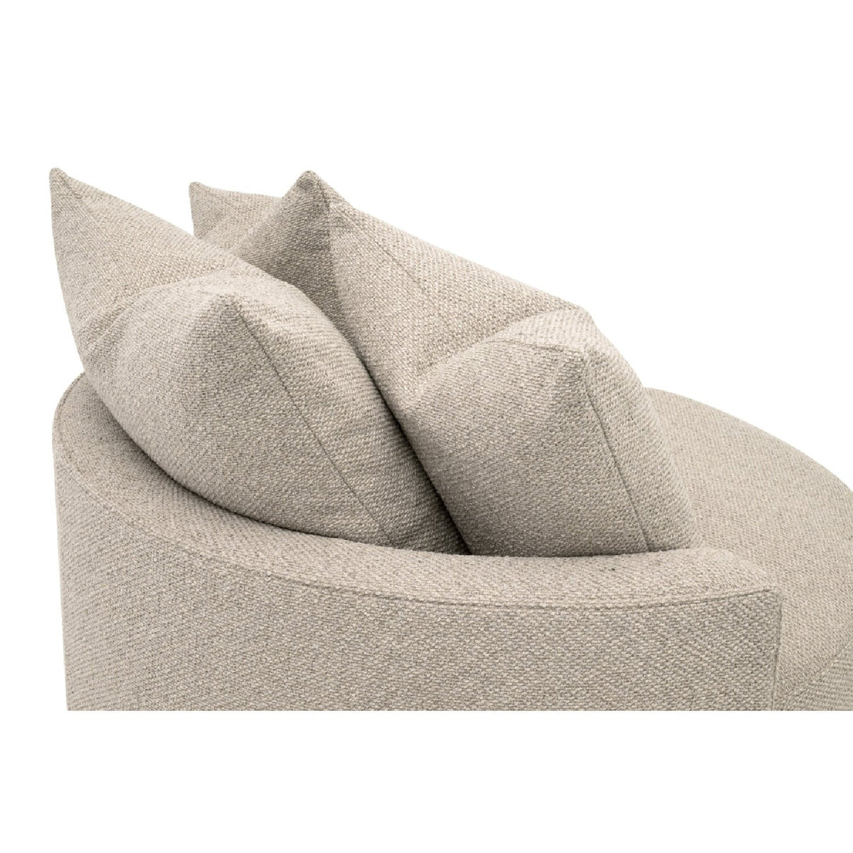 Round Petite Swivel Sofa | Living Essentials Lourne – alternate view 28