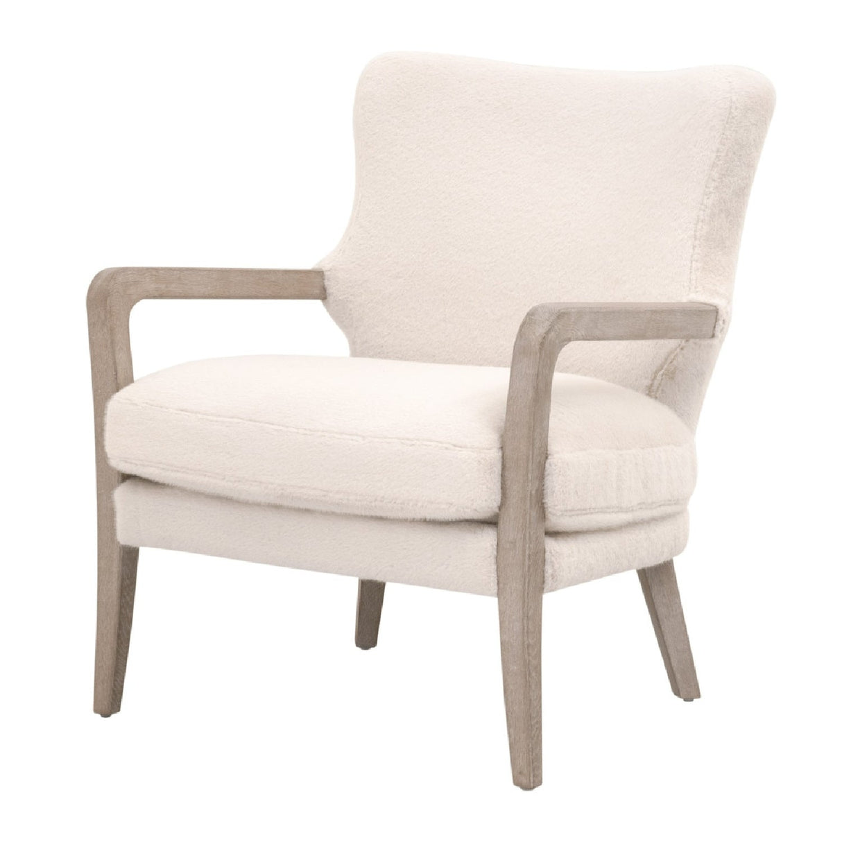 Modern European furniture - Cream Cushioned Lounge Chair - www.oroa.com