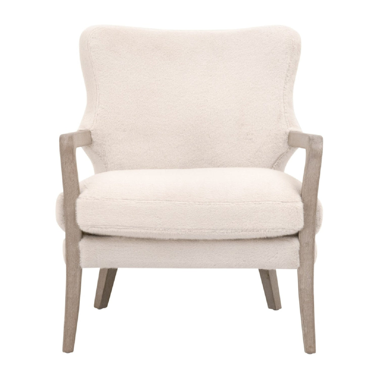 Modern European furniture - Cream Cushioned Lounge Chair - www.oroa.com