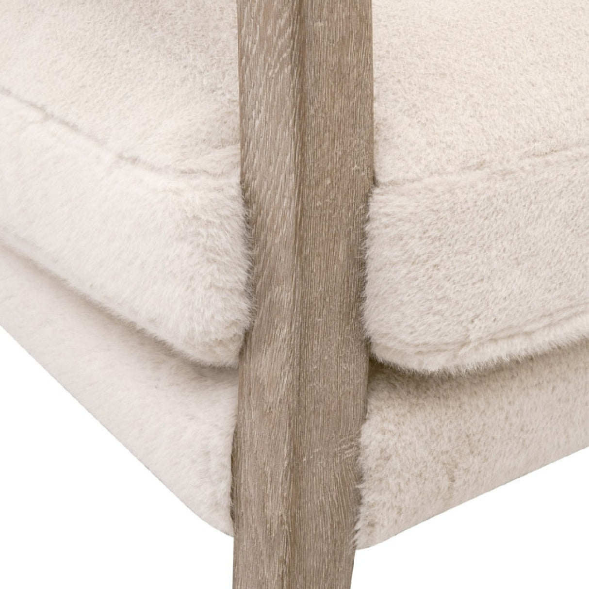 Modern European furniture - Cream Cushioned Lounge Chair - www.oroa.com