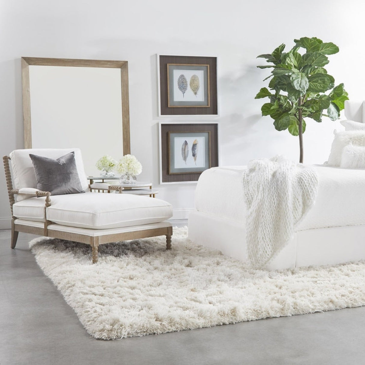 Gray Oak Chaise Lounge | Living Essentials Rouleau – alternate view 12