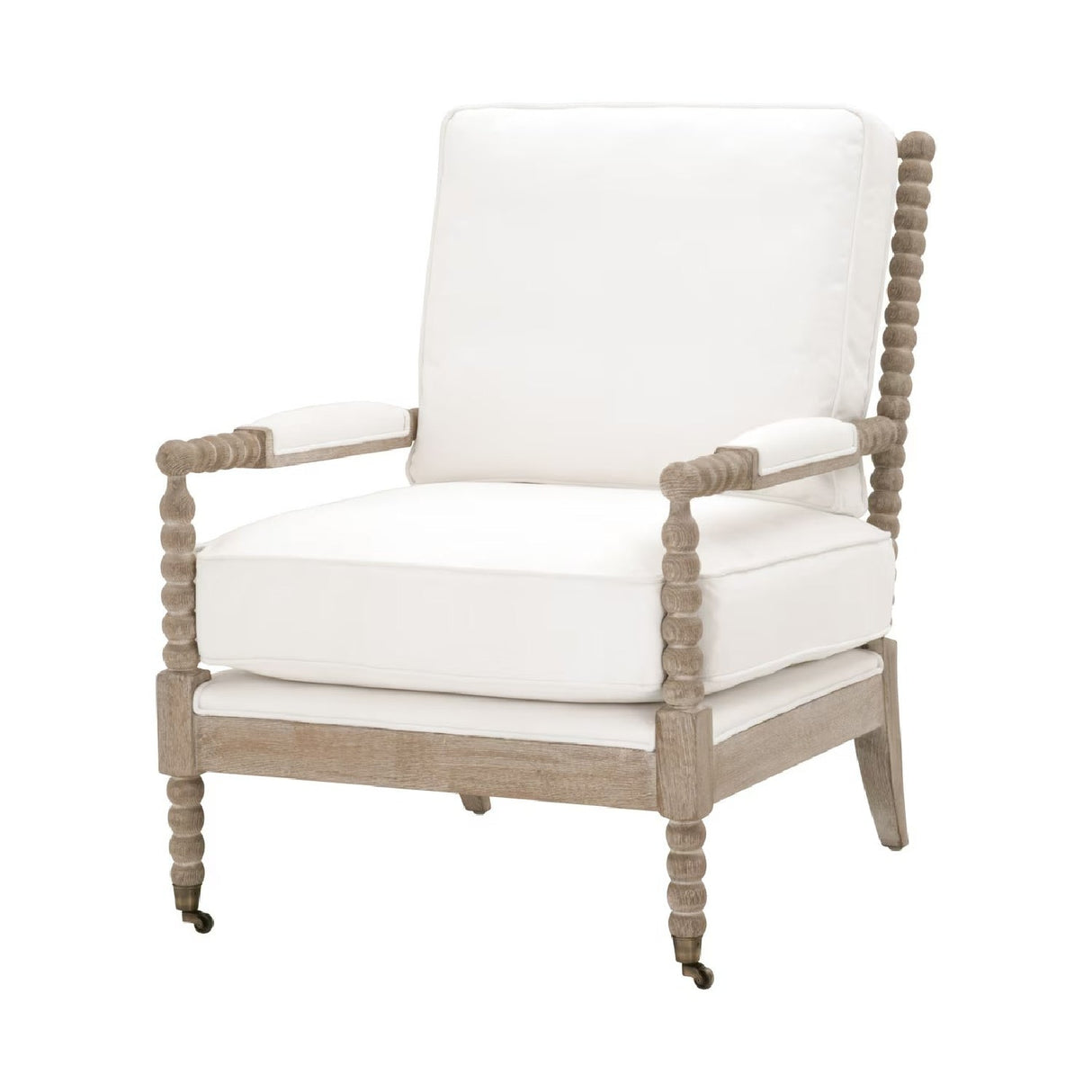 Modern European furniture - Cushioned Gray Oak Club Chair - www.oroa.com