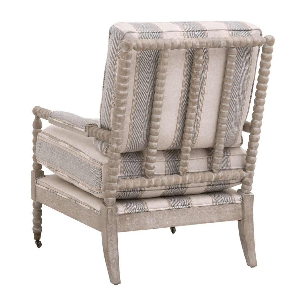 Modern European furniture - Gray Stripes Accent Chair - www.oroa.com