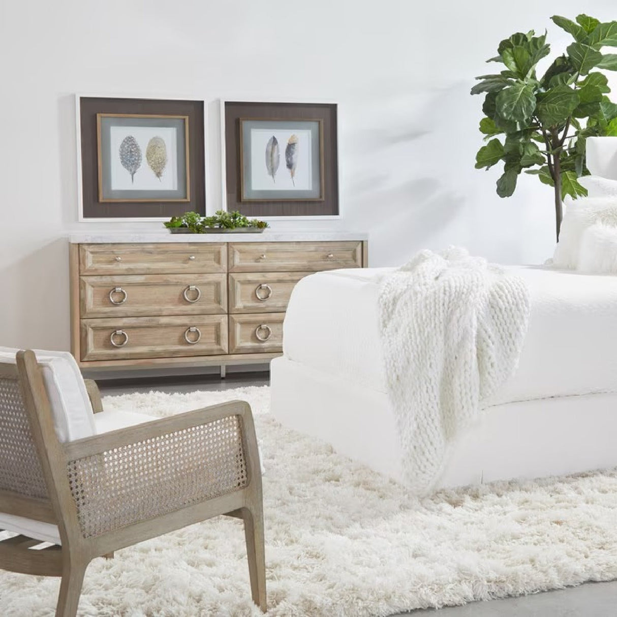 Oak Canework Lounge Chair | Living Essentials Leone – alternate view 14