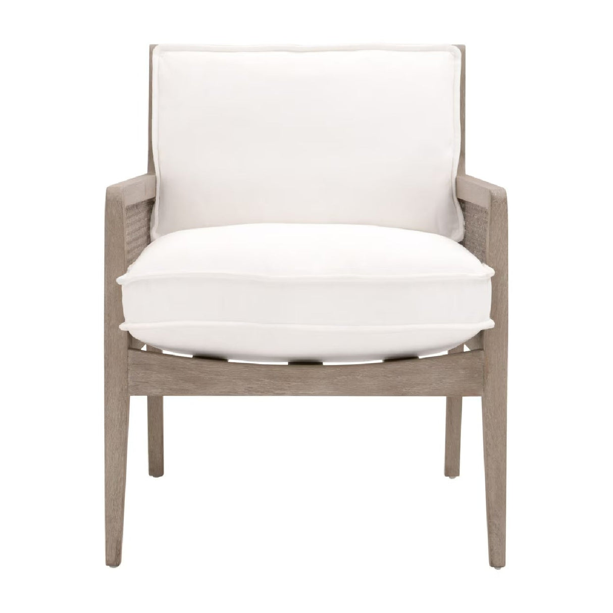 Oak Canework Lounge Chair | Living Essentials Leone – side view