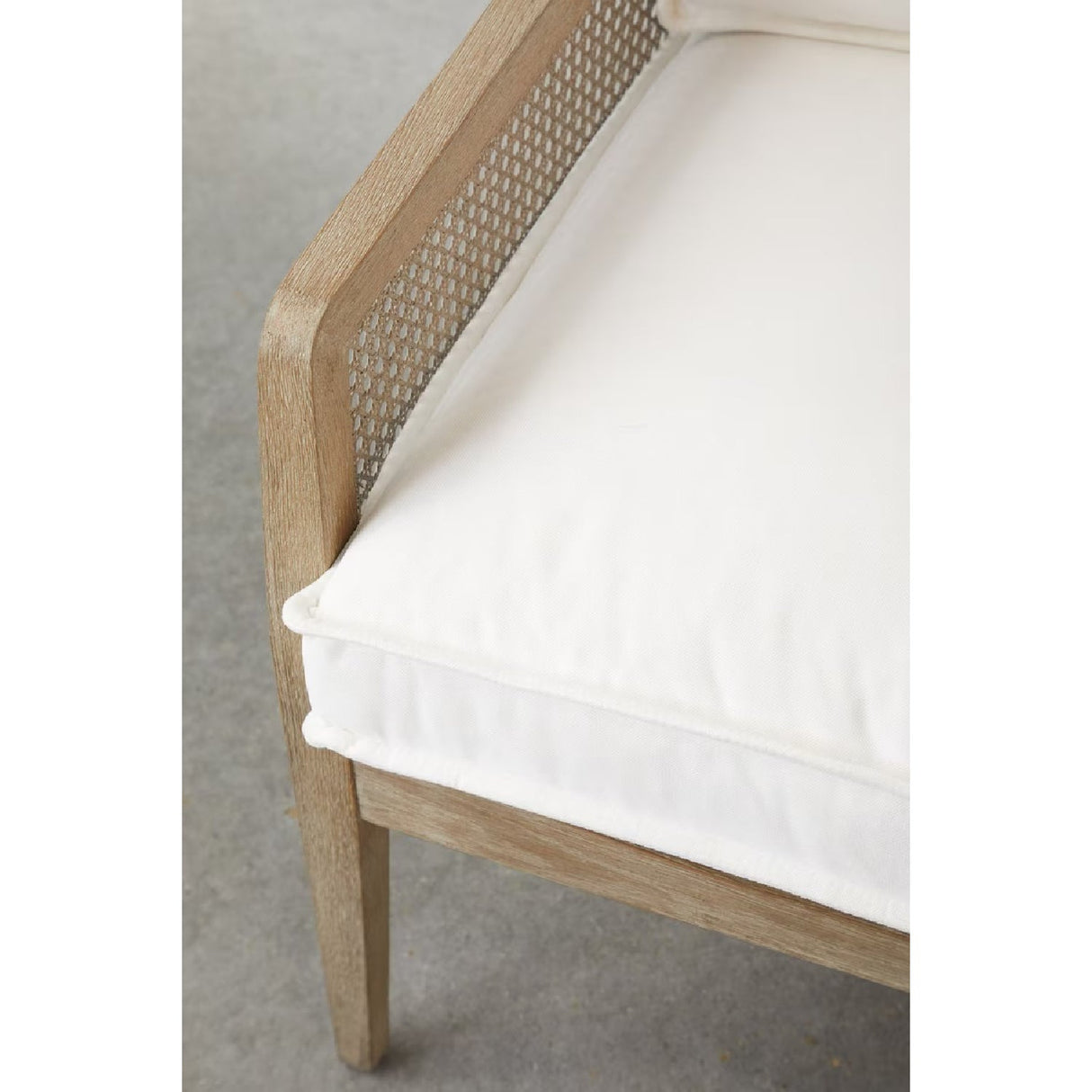 Oak Canework Lounge Chair | Living Essentials Leone – alternate view 10