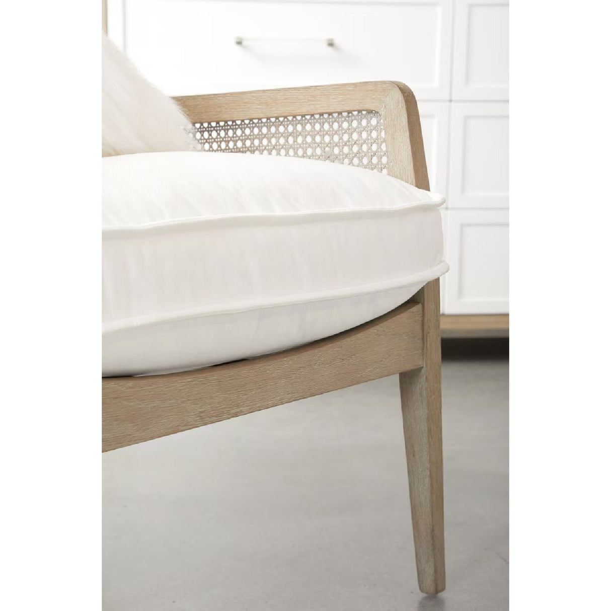 Oak Canework Lounge Chair | Living Essentials Leone – alternate view 11