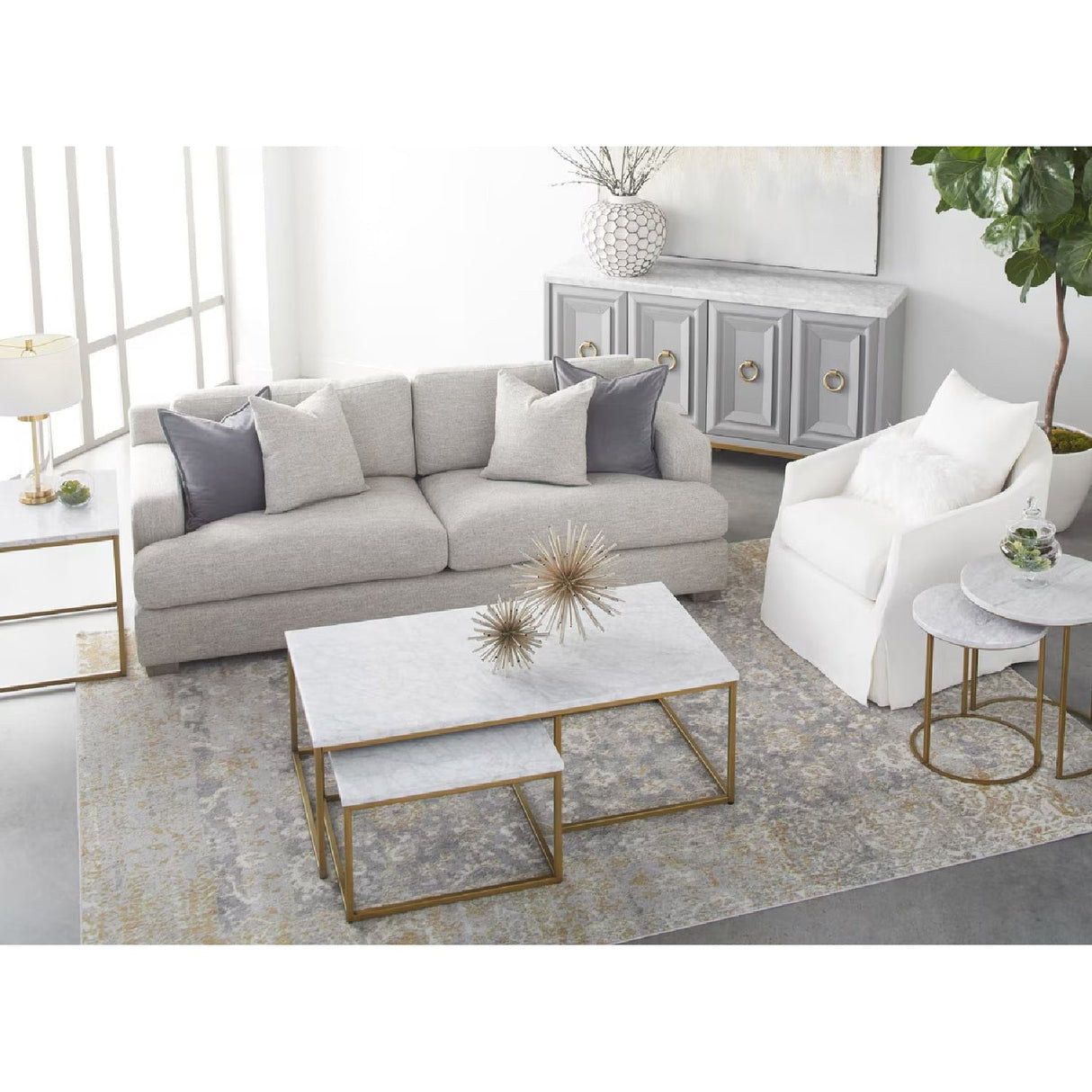 Skirted Swivel Club Chair | Living Essentials Faye – alternate view 27