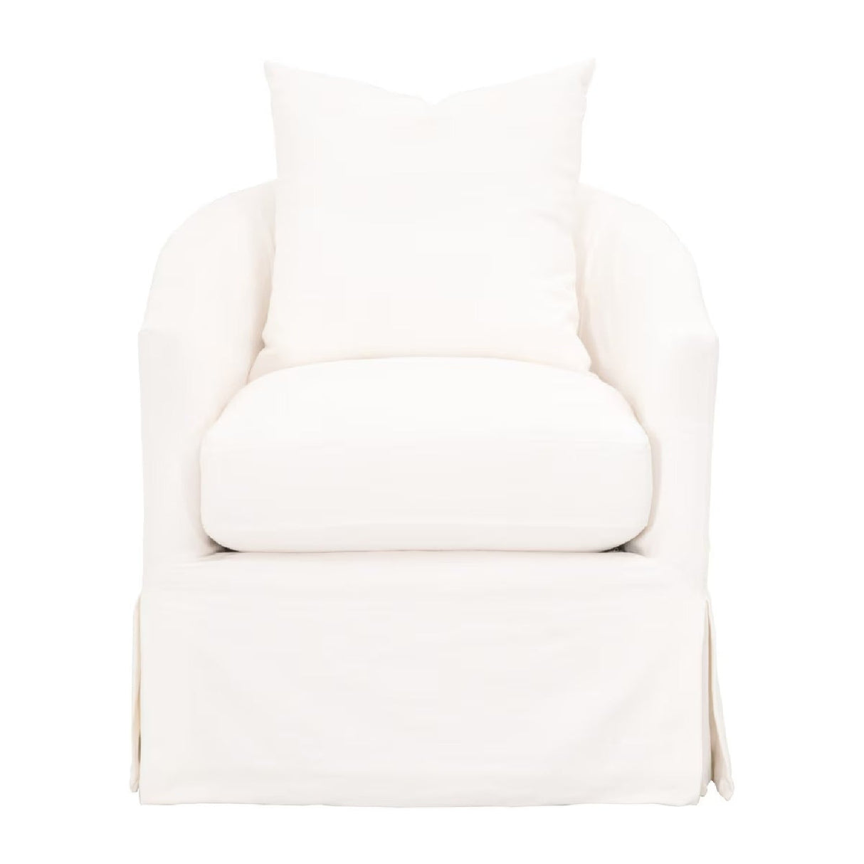 Skirted Swivel Club Chair | Living Essentials Faye – alternate view 13