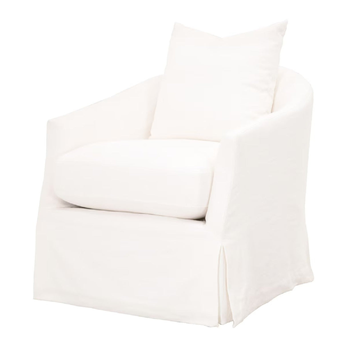 Skirted Swivel Club Chair | Living Essentials Faye – alternate view 11