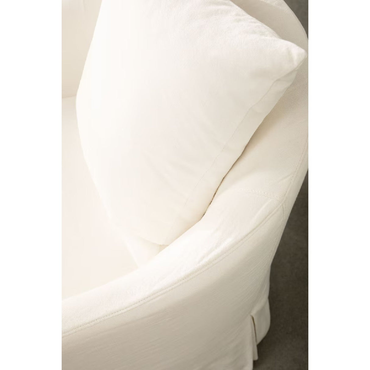 Skirted Swivel Club Chair | Living Essentials Faye – alternate view 17